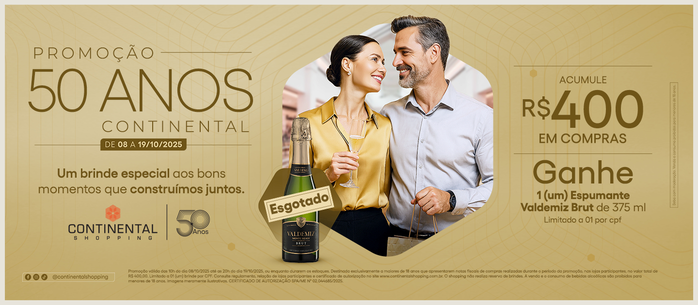 CAMPANHA 50 ANOS CONTINENTAL SHOPPING