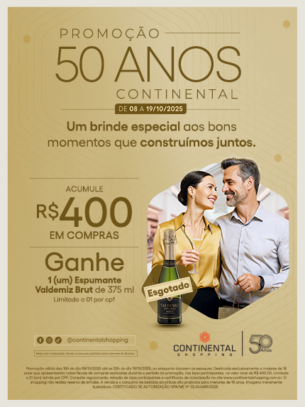 CAMPANHA 50 ANOS CONTINENTAL SHOPPING